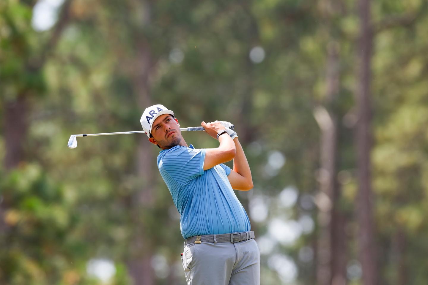 Santiago de la Fuente plays in the 2024 U.S. Open at Pinehurst