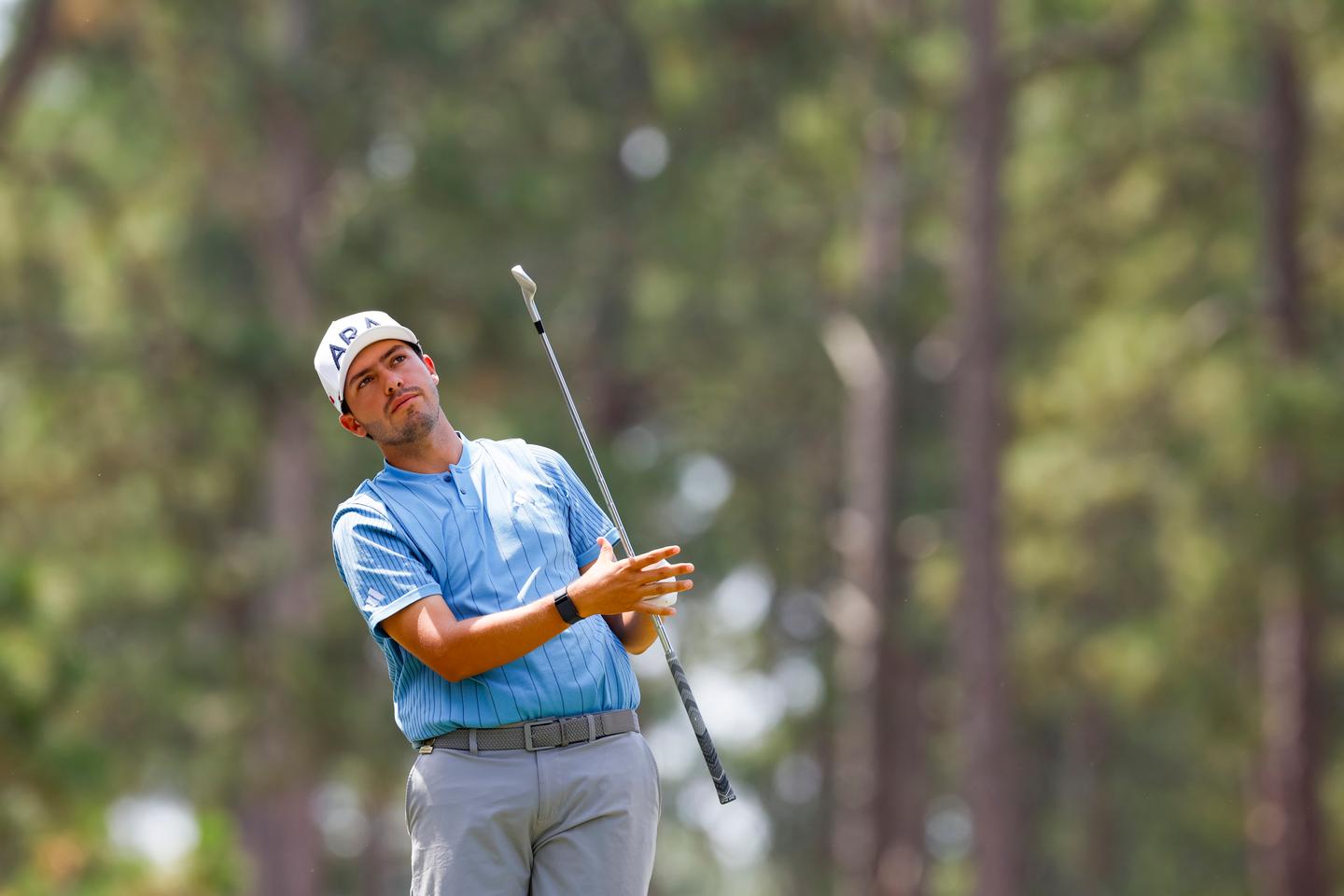 Santiago de la Fuente jugó el U.S. Open 2024 en Pinehurst