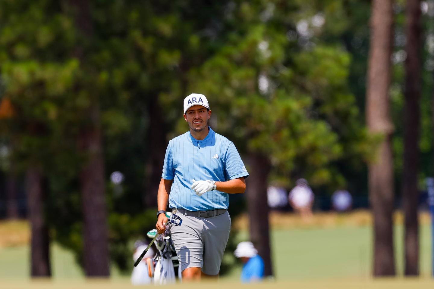 Santiago de la Fuente jugó el U.S. Open 2024 en Pinehurst