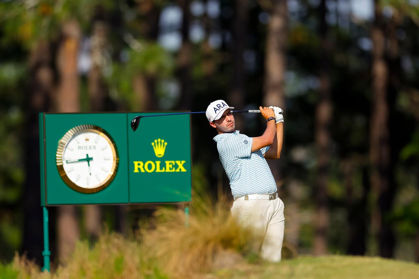 Santiago de la Fuente plays in the 2024 U.S. Open at Pinehurst