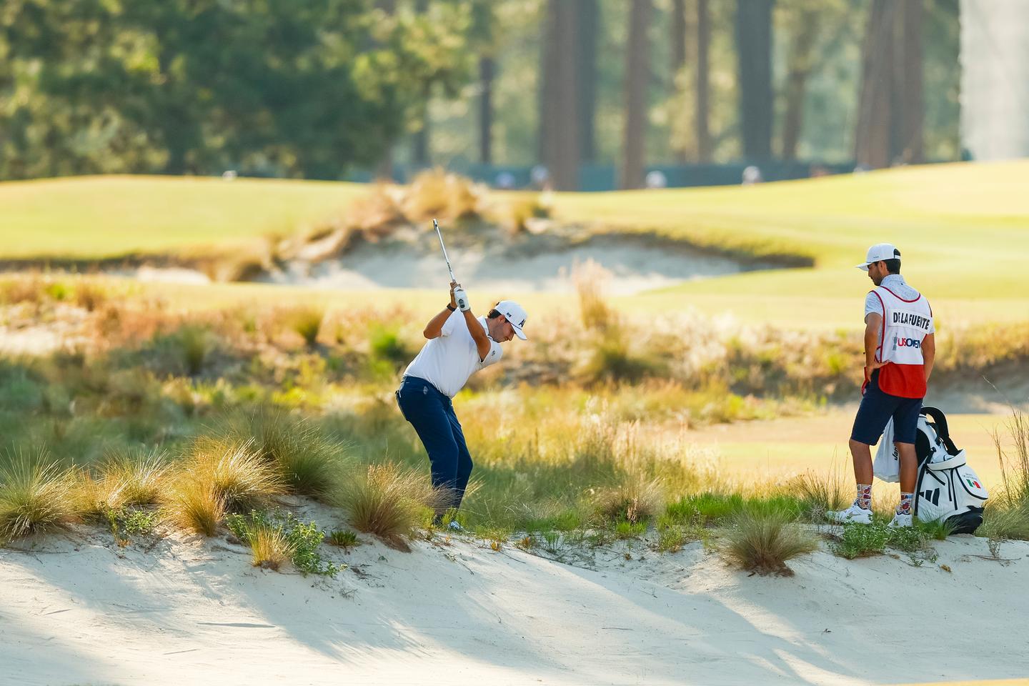 Santiago de la Fuente plays in the 2024 U.S. Open at Pinehurst