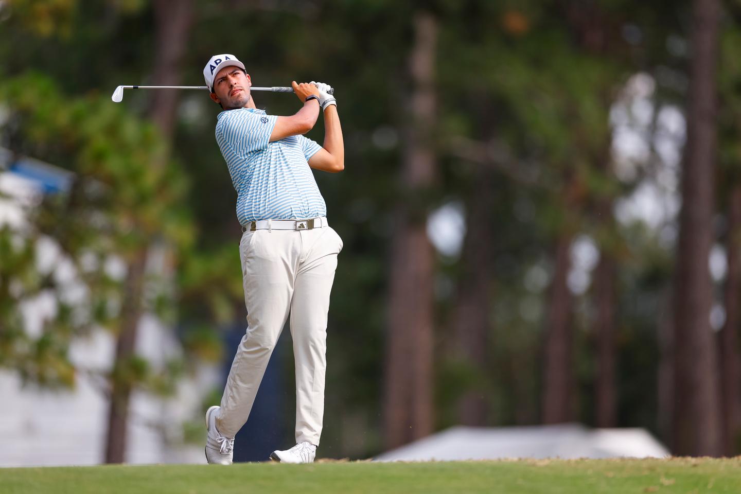 Santiago de la Fuente plays in the 2024 U.S. Open at Pinehurst